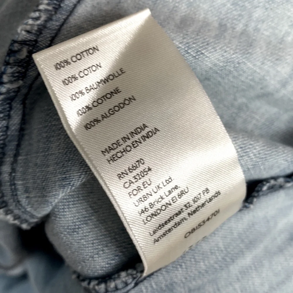 (A8) NEW Free People Isabella Denim Tunic dress $128, Size Small, Blue, NWOT - Picture 10 of 12